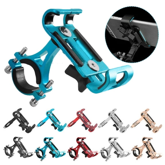 Crazyview Bike Phone Mount, 360 Rotation Anti Shake Bike Cell Phone Holder Adjustable Universal Mountain Bicycle Motorcycle Phone Mount Stand Cradle Clamp Bike Handlebar Accessories Gray