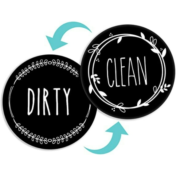 FZFLZDH Dishwasher Magnet for Better Kitchen Organization - Double Sided Clean Dirty Magnet That’s Water Resistant