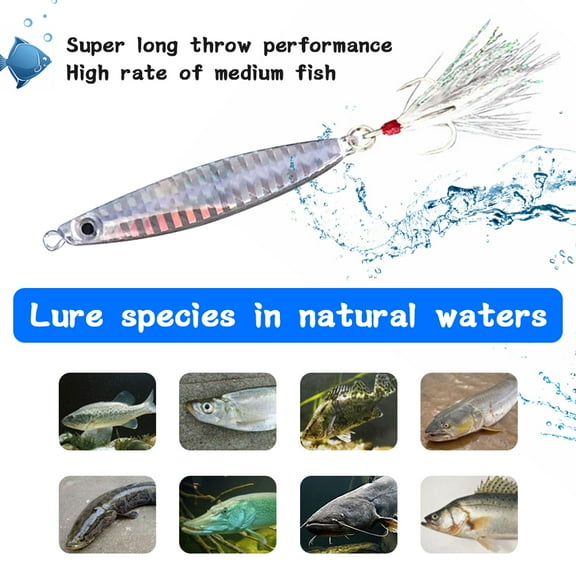 FZFLZDH Fishing Bait Fishing Pencil Bait Slow Sinking Hard Bait Pencil Realistic Bass Fishing Bait, Suitable For Sea Water And Fresh Water, 3 Pieces 10G