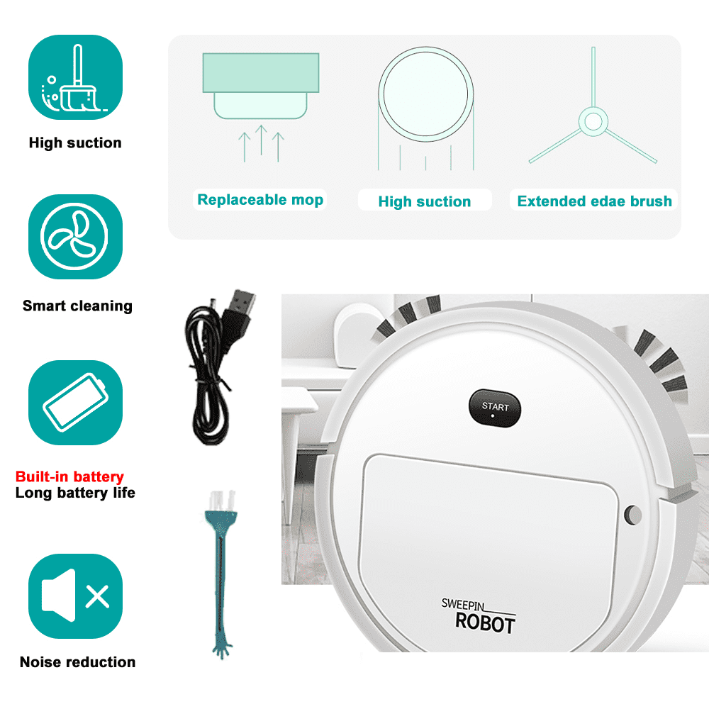 FZFLZDH K235A Robot Vacuum Cleaner 4In1 USB Rechargeable Smart
