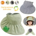 thumbnail image 1 of FZFLZDH Kids Sun Hat, UPF 50+UV Sun Protection Hats, Double Sides Wide Brim Breathable Bucket Hat, Adjustable Summer Outdoor Beach Play Hat for 3-8 Years Old Kids, Light Green, 1 of 7