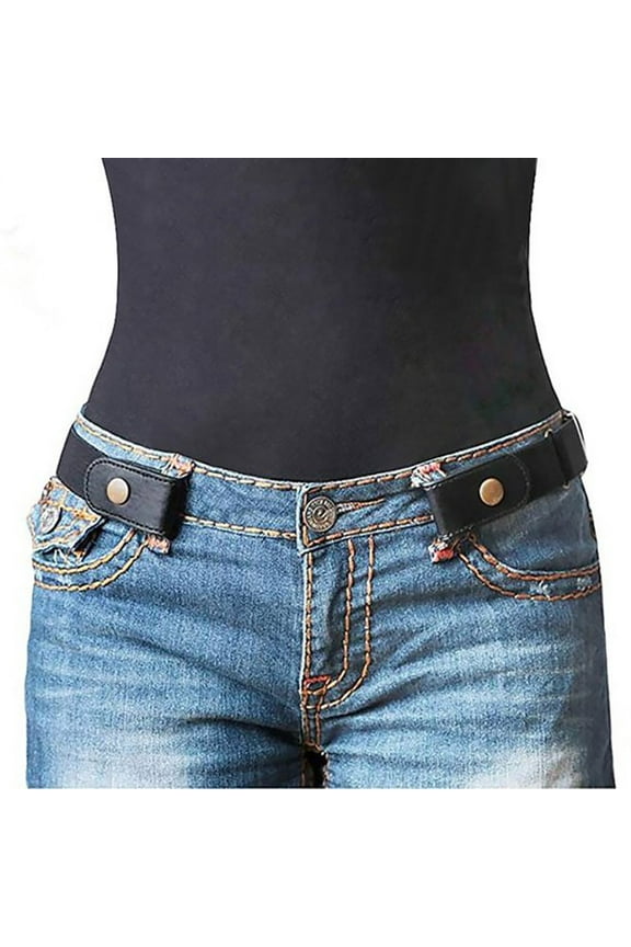 No Buckle Invisible Stretch Belt Buckle-Free Elastic Belt for Women and Men