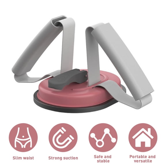 FZFLZDH-Portable Adjustable Sit-up Bar Sit Up Equipment Aids Sit-ups Assistant Device Self-Suction Training Equipment for Home Work Travel
