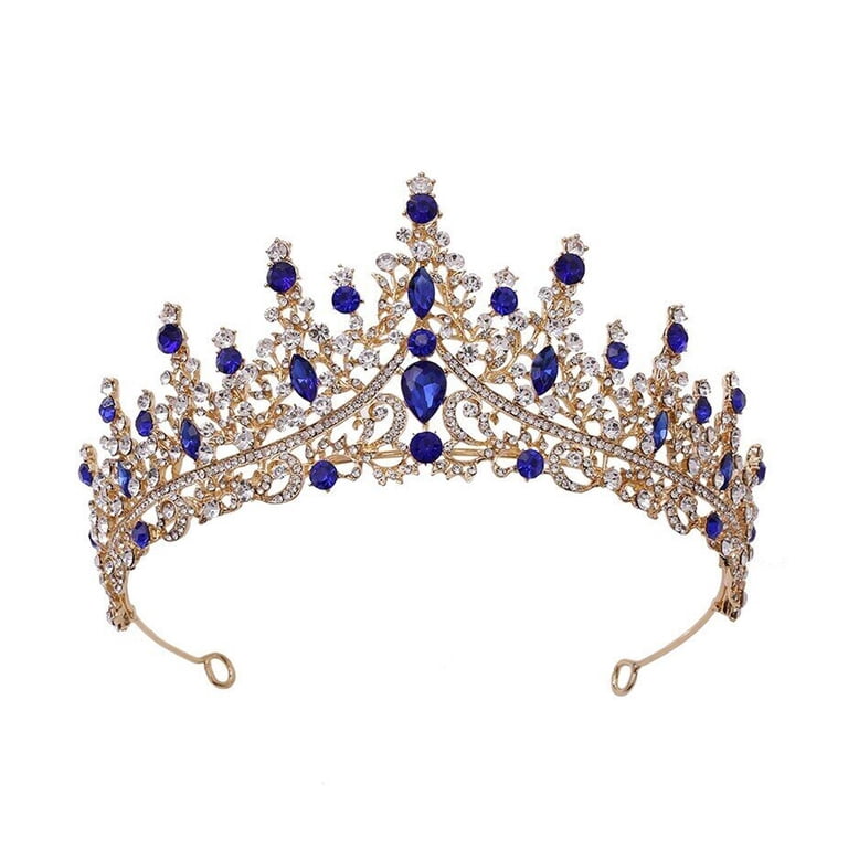 FZFLZDH Rose Gold Tiara and Crown for Women Crystal Queen  display picture 2