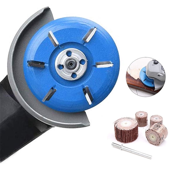 FZFLZDH Six Teeth 90mm Power Wood Carving Disc Tool Milling Cutter, Woodworking Turbo Tea Tray Digging Wood Carving Disc Tool Milling Cutter
