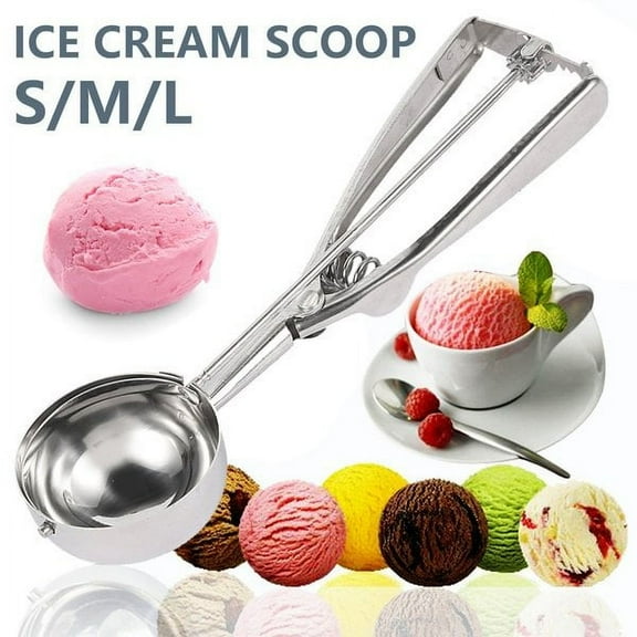 FZFLZDH Stainless Steel Ice Cream Scoop, Cookie Scoop Set with Trigger, 6CM