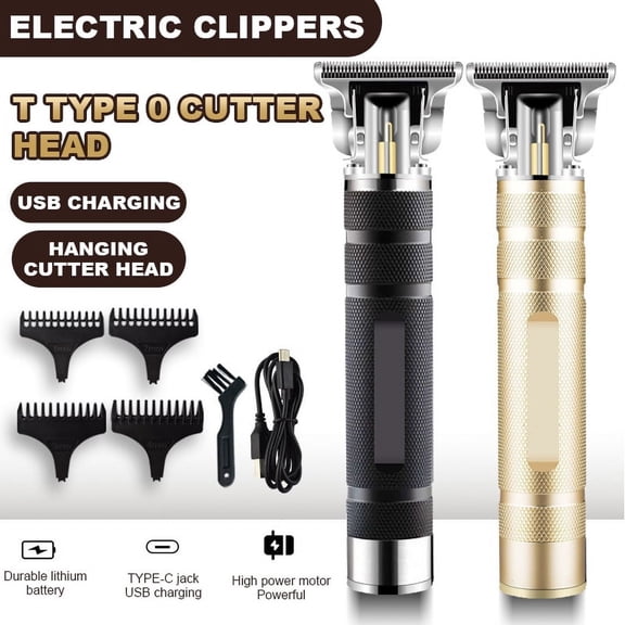 FZFLZDH T-blade trimmer,T8 Hair Clippers,USB rechargeable and durable haircut carving combing kit,portable silent haircut trimmer Close Cutting Professional Hair Clippers for Men