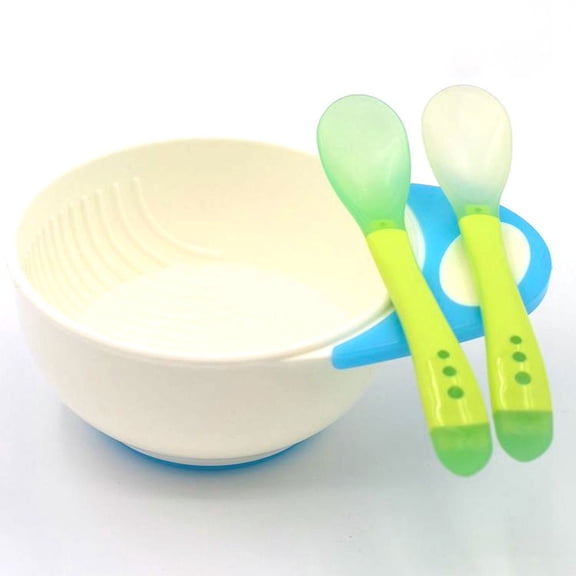 FZFLZDH Toddlers Utensils Spoons Baby Spoons Feeding Tool Heat Sensitive Kids Tableware BPA Free