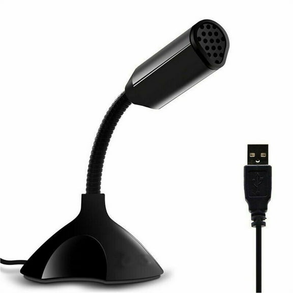 JUNWELL USB Microphone Computer Mic for Desktop Laptop Notebook Voice Chat Record live