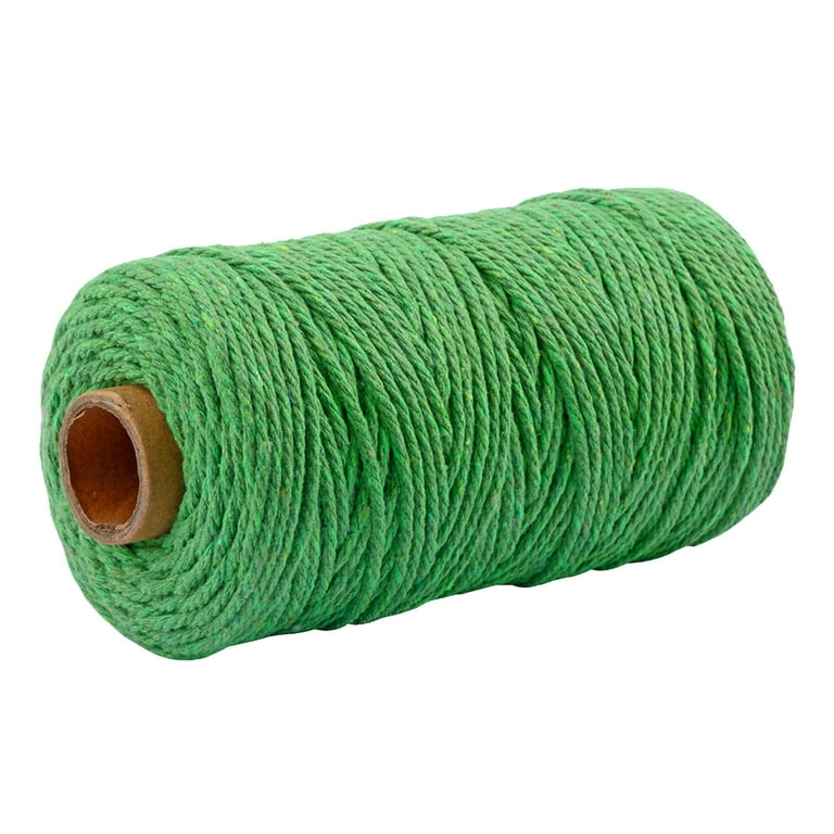 Natural Cotton Rope Cord Twine Braided Woven 16 Strand for Garden