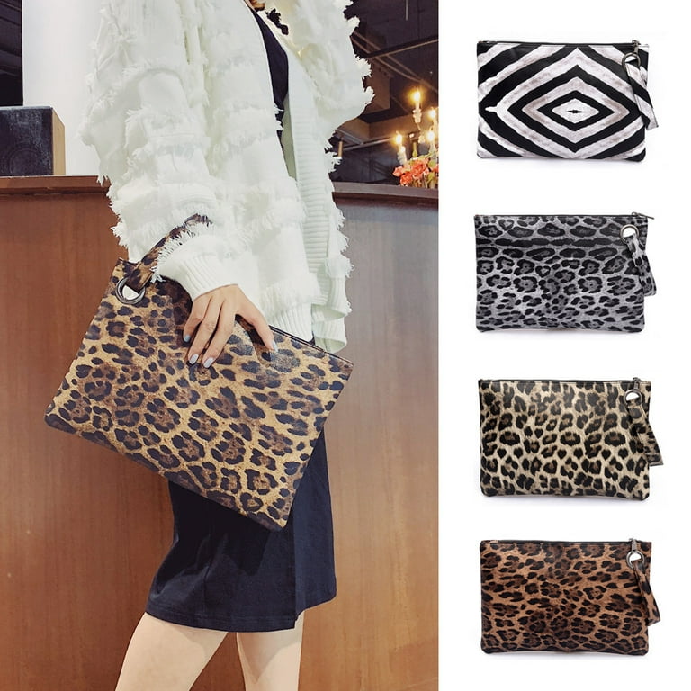 Zebra print clutch clearance bags