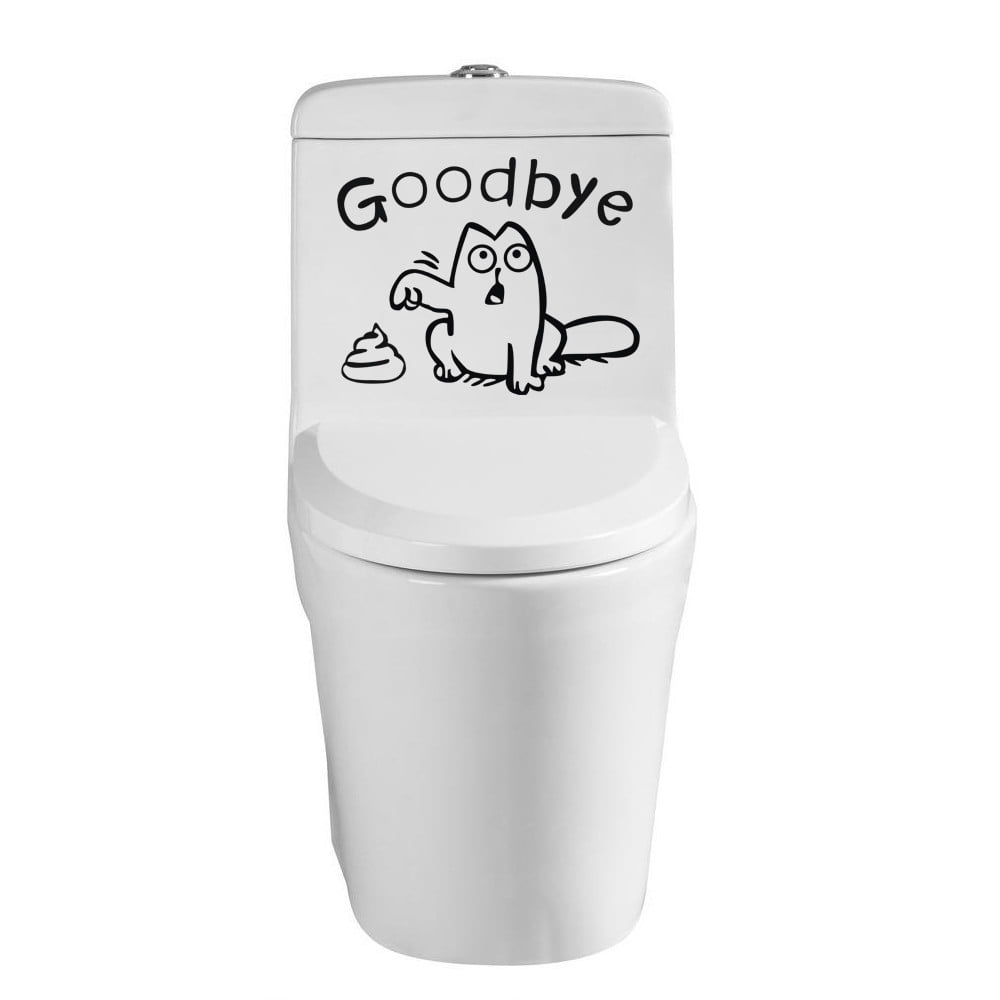 FZM Funny Toilet Stickers Decoration Decor Decals Sticker Cat Bathroom Wall Seat Toilet Stickers