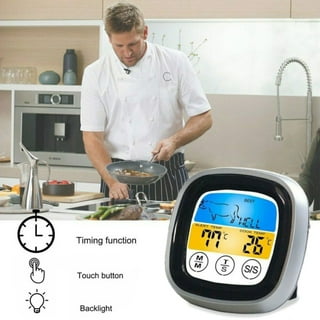 SMARTRO ST59 Digital Meat Thermometer for Oven BBQ Grill Kitchen Food  Cooking with 1 Probe and Timer, LCD