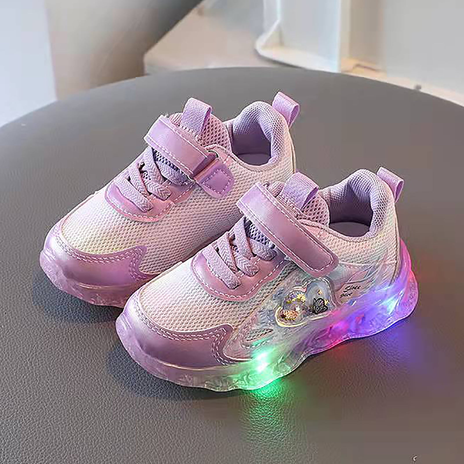 L'Amour Girls Kenzie Double Velcro Sneaker – L'Amour Shoes