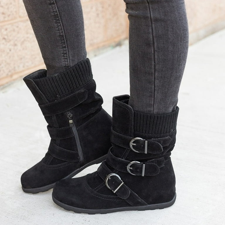 Cowboy boots for flat deals feet
