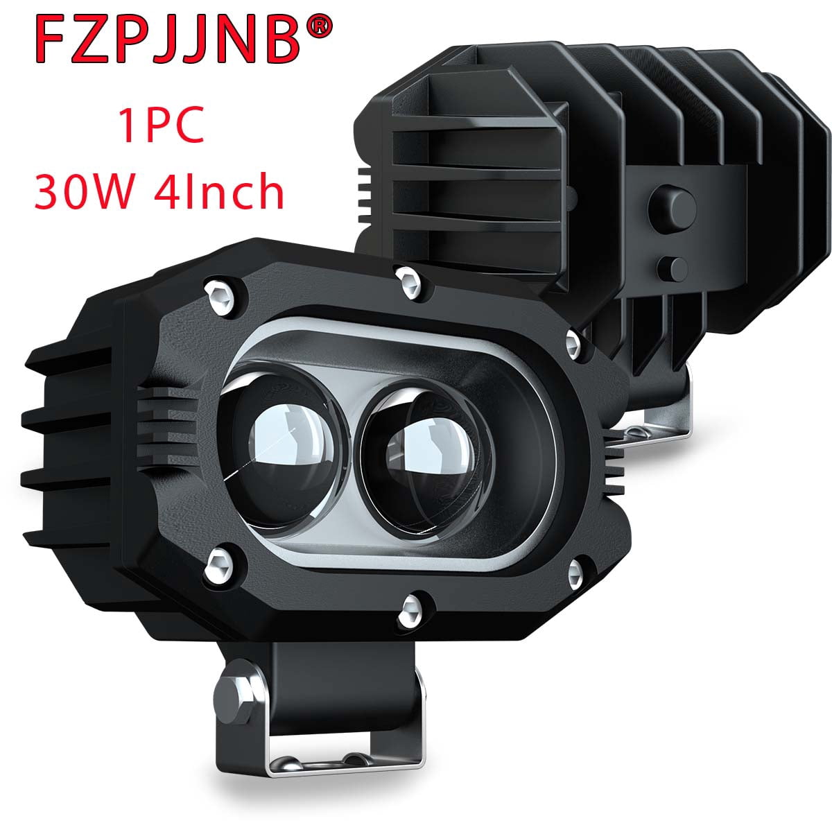 FZPJJNB 1pc 4 Inch Led Work Light Bar Driving Spot Pods Fog White For ...