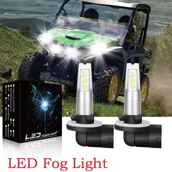 FZPJJNB 2 EX Brite LED Light Bulbs, 6000K White, For John Deere Gator RSX850i RSX860i, Pack of 2