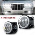 thumbnail image 1 of FZPJJNB 2pc 4 Inch Round Led Fog Lights Driving Lamps Front Bumper for Chrysler 300c 2005-2010 300 2005-2006 Srt8,C02, 1 of 19