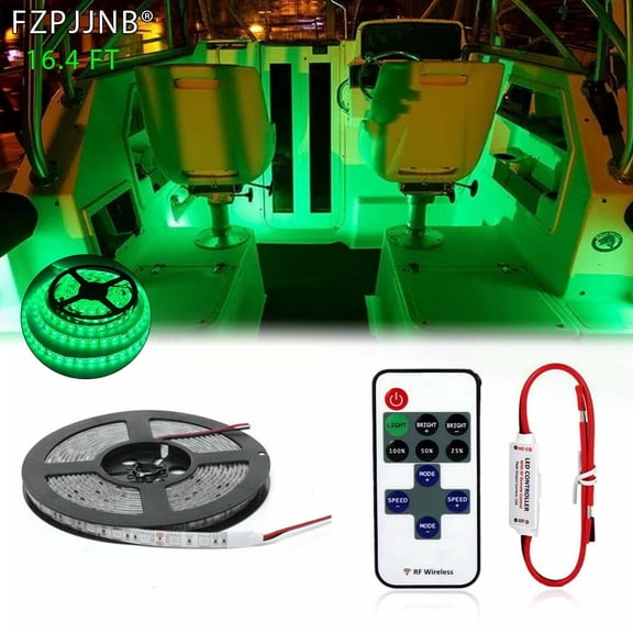 FZPJJNB 5M LED UV Light Night Fishing LED Strip BLACK Ultraviolet boat fishing 12v dc DY Y02