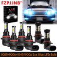 thumbnail image 1 of FZPJJNB 9005+9006+9145/9006 for Lexus Gs 300 400 430 1998-2005 Ice Blue Led Headlights Bulb High Low Beam Fog Light,HKL,C09, 1 of 12