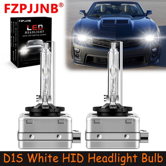 FZPJJNB D1s Hid Headlight Xenon Bulbs for Camaro Corvette Gmc Acadia High Beam/Low Beam 6000k White,C21