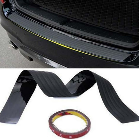 FZPJJNB For 2013-2016 Chevy Traverse Door Sill Rear Bumper Protector Trim Rubber Cover, US Stock ,C34