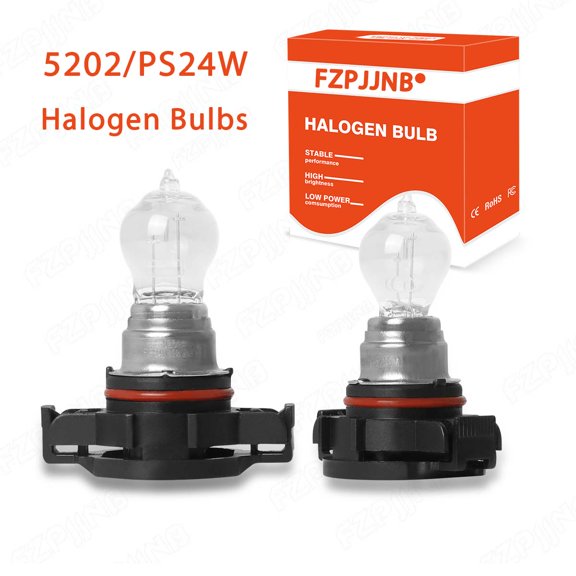 FZPJJNB For 2014 2015 Jeep Cherokee - H16 5202 2504 Halogen Fog Light Bulb Combo 3400K