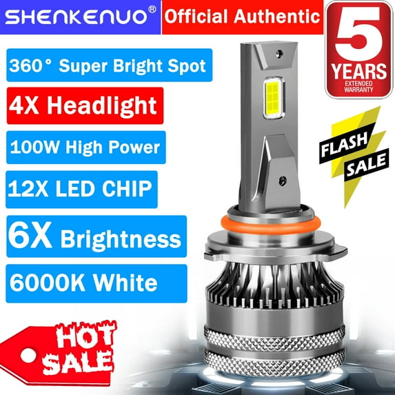 FZPJJNB For Cadillac SRX 2010-2016 LED Headlight Bulb 9005+H11 High Low Beam White V15QC