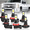 thumbnail image 1 of FZPJJNB For Chevy Silverado 2500 2007-2015 - 9005+H11+5202/H16 LED Fog Light 6000K White, 1 of 10
