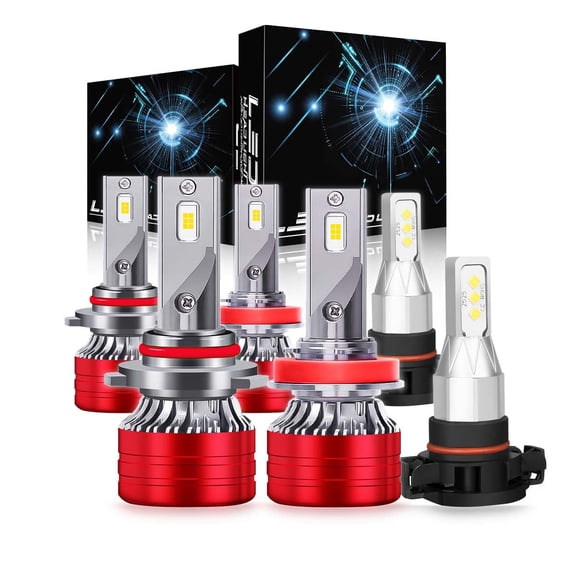 FZPJJNB For Dodge Charger 2011-2014 LED Headlights Bulbs High Low Beam Fog Light White F5HQC