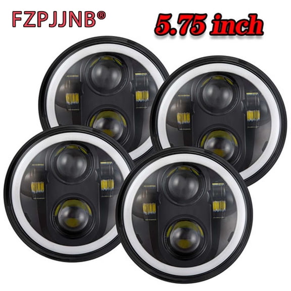 FZPJJNB For Dodge Monaco 1965-1976 - 5.75" 5-3/4 inch LED Headlights Hi/Lo Beam DRL,Pack of 4,F2