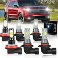 thumbnail image 1 of FZPJJNB For Ford Explorer 2011-2015 - 9005 9006 LED Headlights High Low Beam + H11 Fog Light Bulbs Kit, 1 of 16