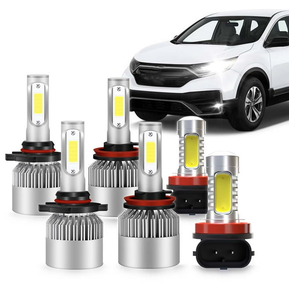 FZPJJNB For Honda CR-V CRV 2015-2020 - 9005+H11 LED Headlight High Low Beam White Bulbs + H11 Fog Light Kit