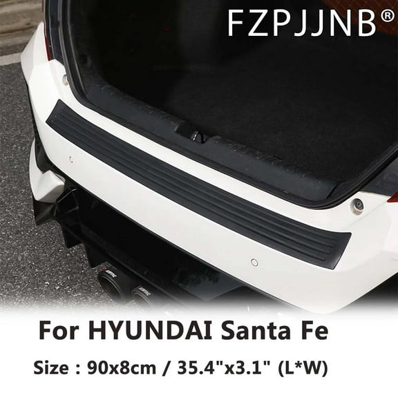 FZPJJNB For Hyundai Santa Fe 2017 2018 Rear Bumper Protector Guard Trim Cover for Car Interior, US Stock