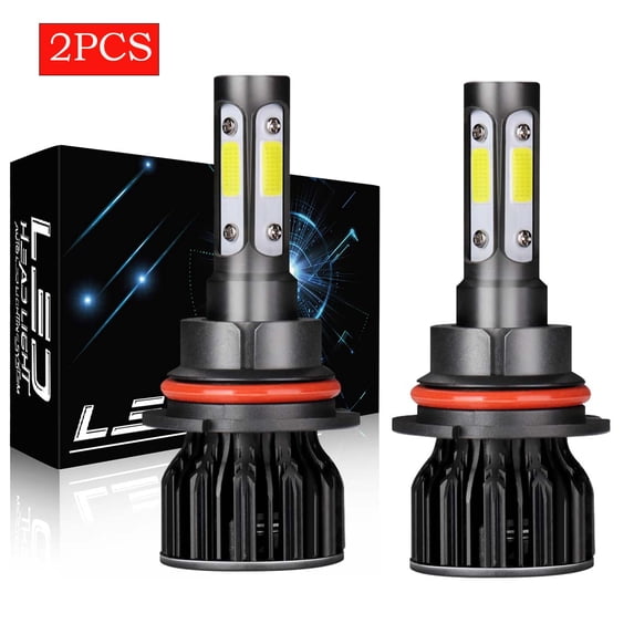 FZPJJNB For Mitsubishi Montero Sport 2000-2004 4-Sides 9007/9004 LED Headlight High Low Beam Bulbs