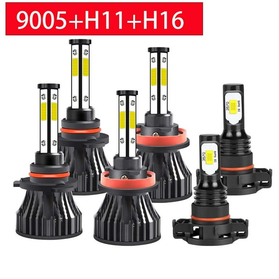 FZPJJNB For Toyota 4Runner 2014-2020  LED Headlight High Low Beam+Fog Light Bulbs 6000K