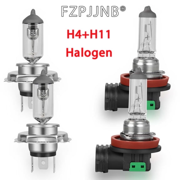 FZPJJNB For Toyota Yaris 2006-2014 Halogen Headlight Hi/Lo+Fog Lights Bulbs Combo