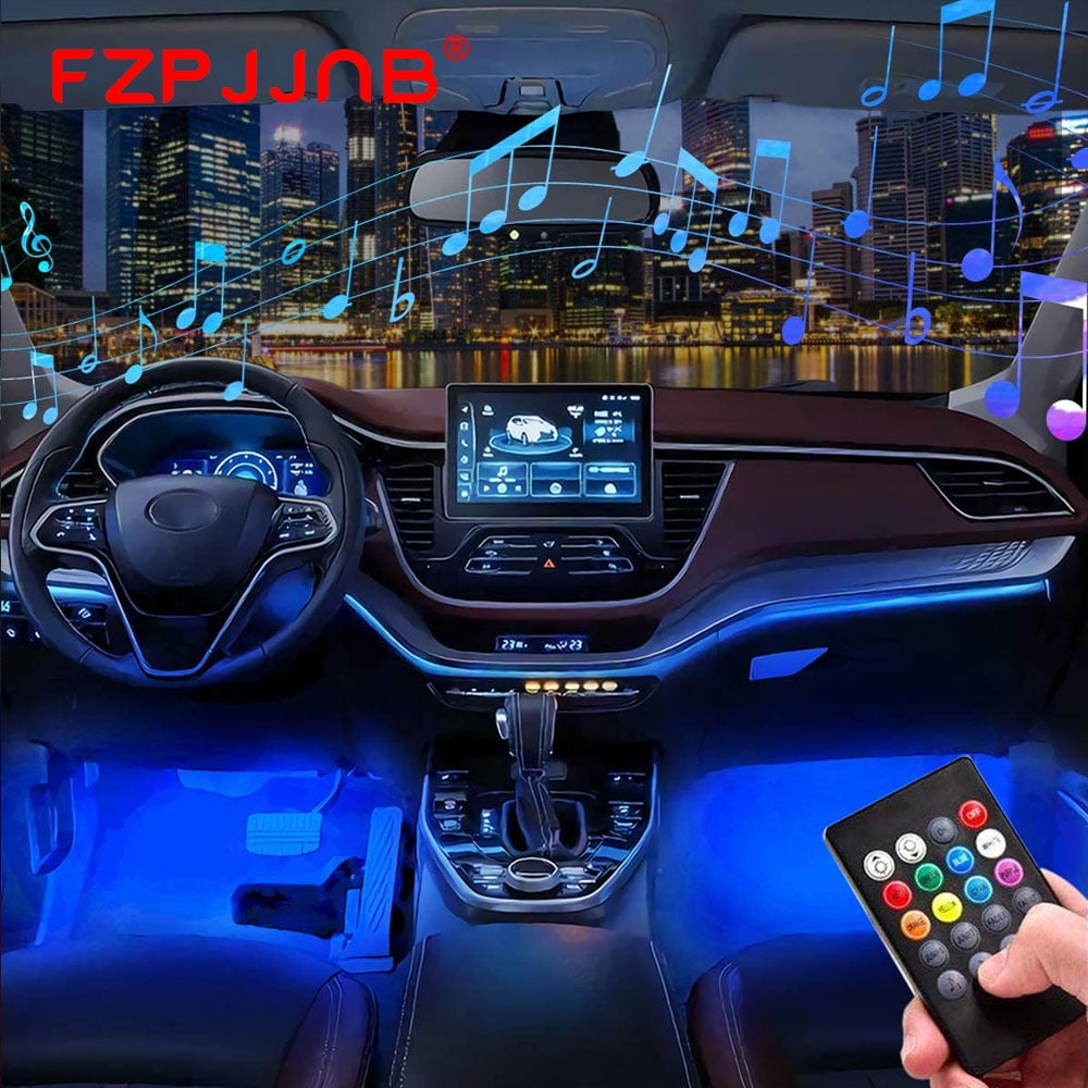 FZPJJNB US RGB Led light strip for Cars Inside car Lighting interior Glow music control