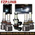 thumbnail image 1 of FZPJJNB for Cadillac CTS 2003-2007 6X LED Headlights High Low + Fog Light Bulb,9005+9006+9145/9006,White,V25,C01, 1 of 18