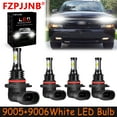 thumbnail image 1 of FZPJJNB for Chevrolet S10 1994-2004 White Led Headlights Bulb High Low Beam,9005+9006,HKB,C09, 1 of 8