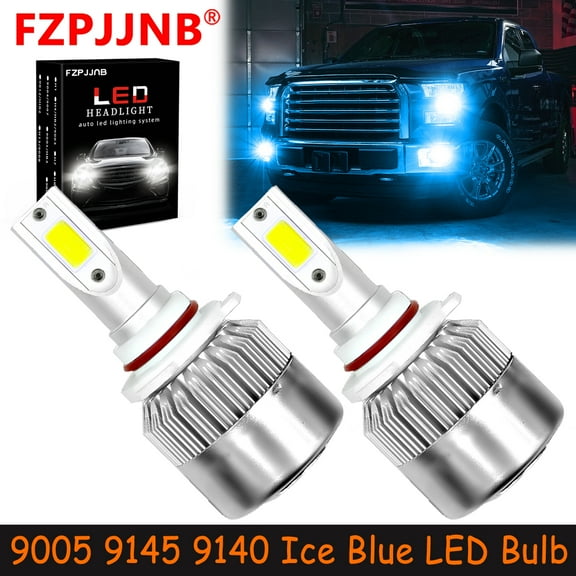 FZPJJNB for Chevy Traverse 2009-2012 LED Headlights Bulb High Beam,9005 HB3,Ice Blue,C6,C07
