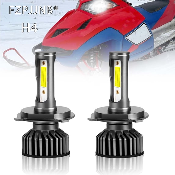 FZPJJNB for Polaris Fusion 600 2006 Snowmobile snow machine 2X H4 Super LED Headlight Bulbs,C19