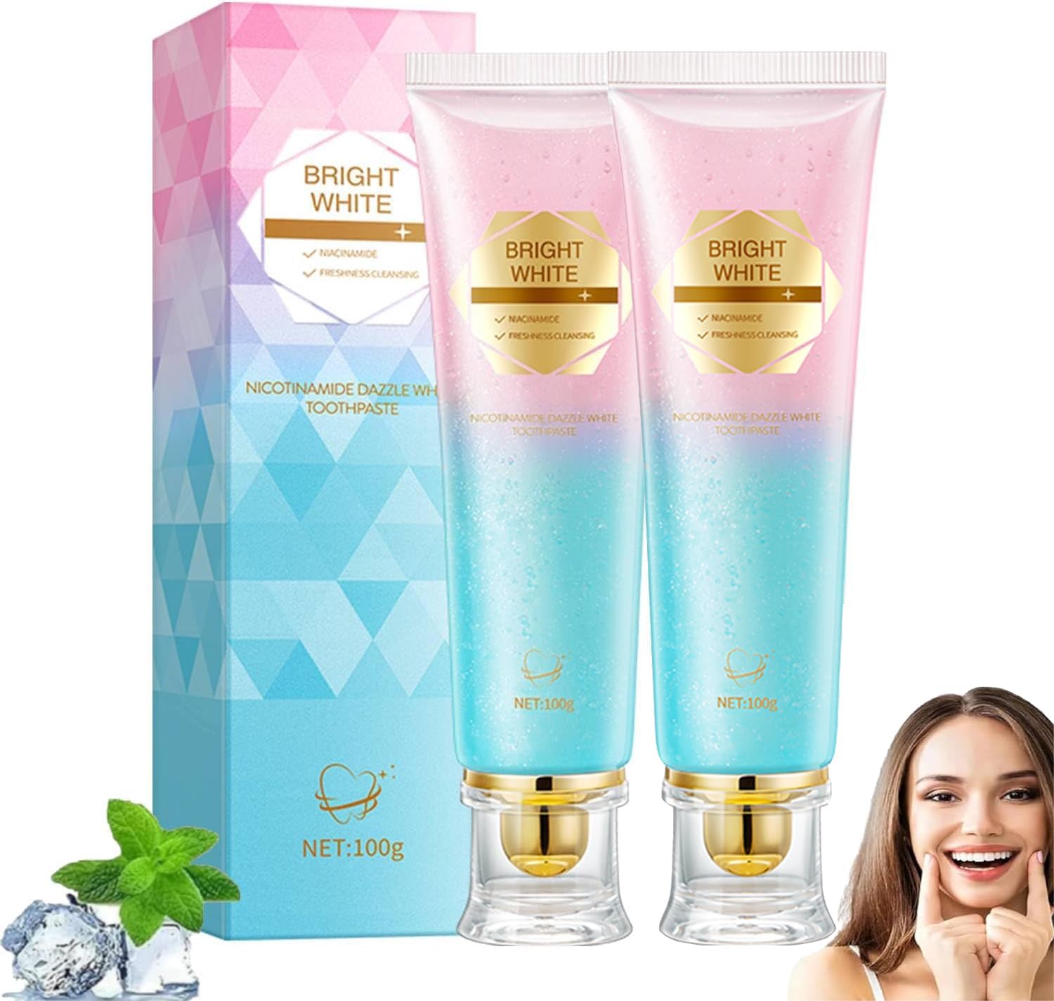 FZY Niacinamide Whitening Toothpaste, Toothpaste White Teeth, Radiant ...