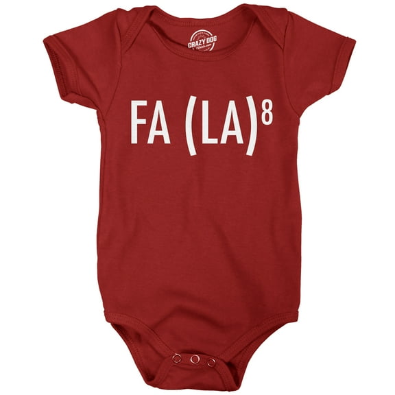 Fa La 8 Baby Bodysuit Funny Sarcastic Christmas Carol Graphic Novelty Jumper For Infants
