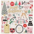 thumbnail image 1 of Fa La La Chipboard Stickers 12"X12"-W/Gold Glitter, 1 of 2