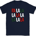 thumbnail image 1 of Fa La La Christmas T-Shirt Tee Funny Christmas Movie Novelty Gift - Navy, XL, 1 of 1
