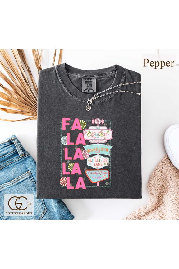 Fa La La La Christmas Tshirt Santa Fa La TShirt Christmas Shirt Merry Christmas Shirt Holi