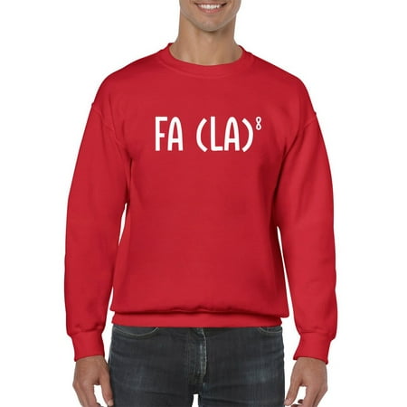 Fa La La La La La La La La Sweatshirt Men -Smartprints Designs, Male 5X-Large