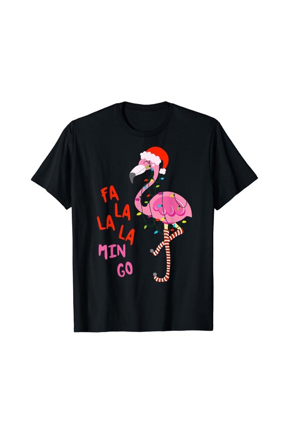 Fa La La La mingo Flamingo for Christmas Xmas Gift T-Shirt