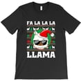 thumbnail image 1 of Fa La La Llama Funny Funny Christmas Cute Holiday Graphic T-Shirt - Holiday Favorite G11866, Up to 5XL, 1 of 2